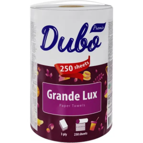 Рушники паперові Диво Premio Grande Lux 3-шарові 1 рулон 250 відривів Білі