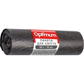 Пакети для сміття Optimum 60л 10 шт