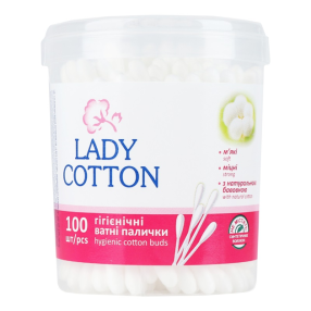 Палички ватні в банці 100шт Lady Cotton