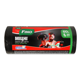 Пакети для сміття 60л 20шт( FINO