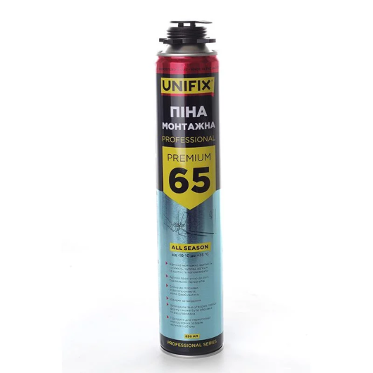 Піна професійна Всесезонна 65л UNIFIX 850 ml