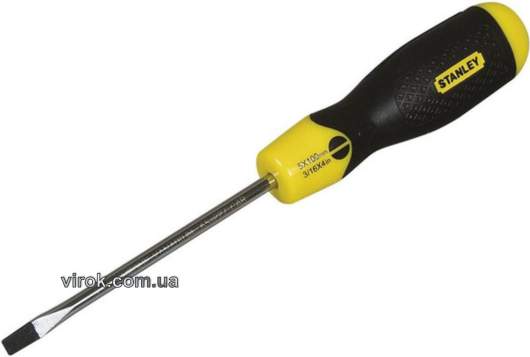 Викрутка плоска STANLEY "Cushion Grip" SL5 x 100 мм