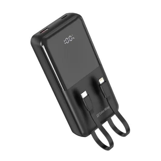 Павербанк 20000 mAh ColorWay DigiPower CW-PB200LP01BK 22.5W QCPD чорний — фото 2
