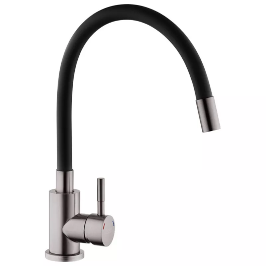 Змішувач для кухні Kroner KRP Edelstahl Klassisch - PVD035BLK